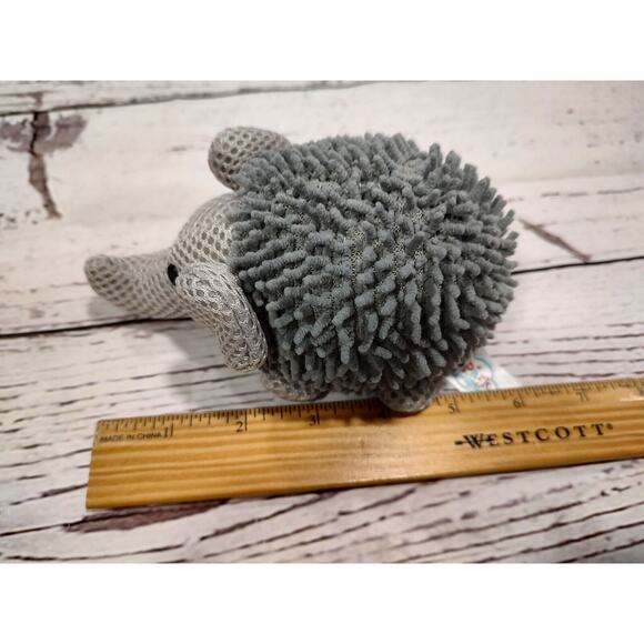 Spark Create Imagine Elephant Plush Animal Scrubs Bath Toy Scrubby Gray - Picture 6 of 6